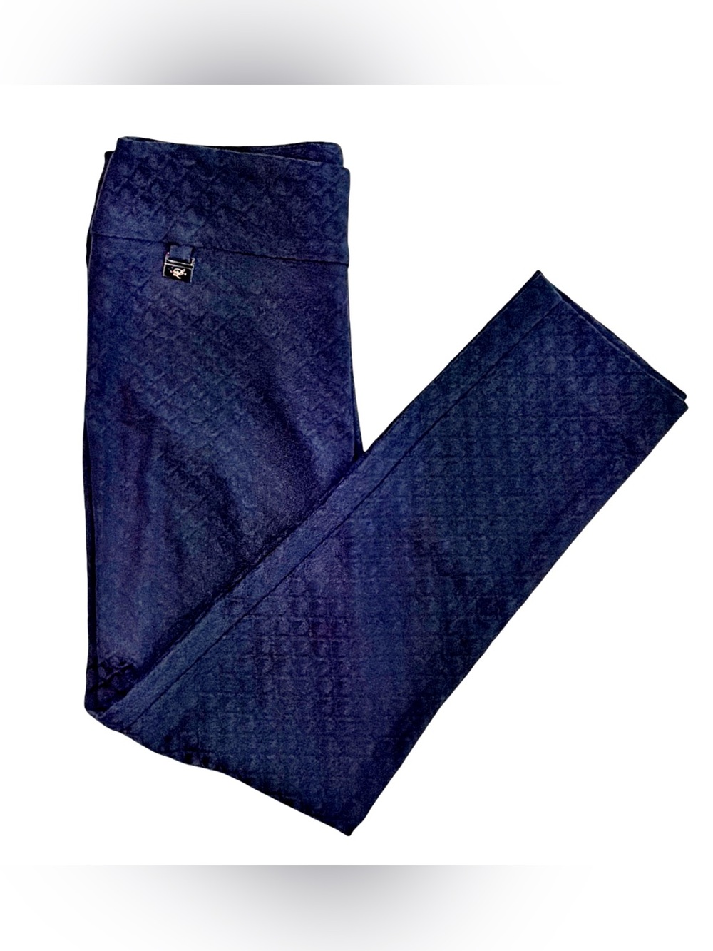 Lisette Women’s Dark Navy Quilted Ponte Leggings | Size 8